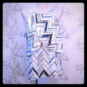 White House Black market silky tank top flowy top